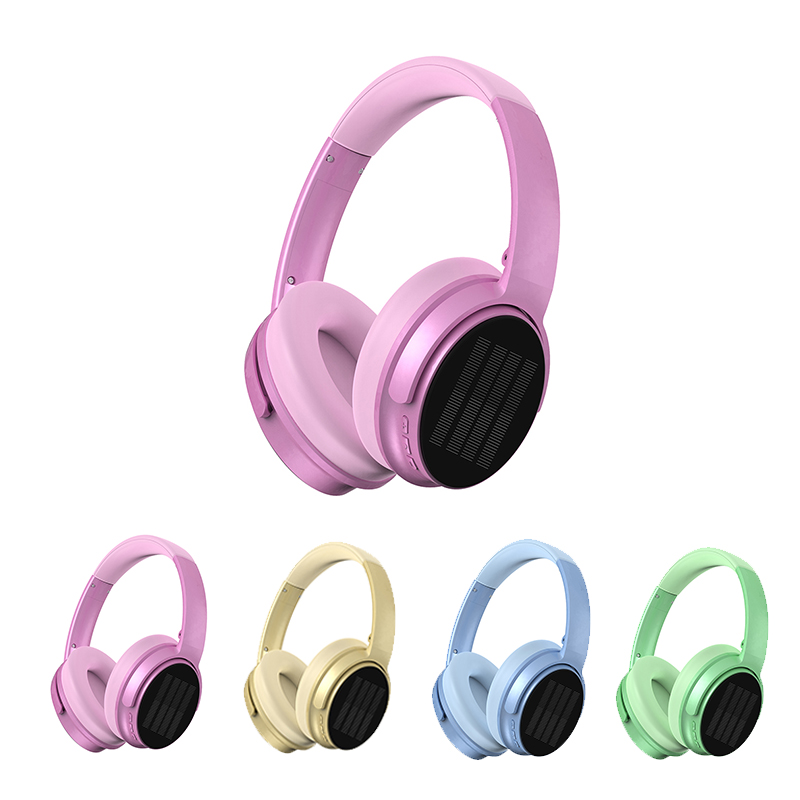 ANC-008Solar Bluetooth noise cancelling earphones